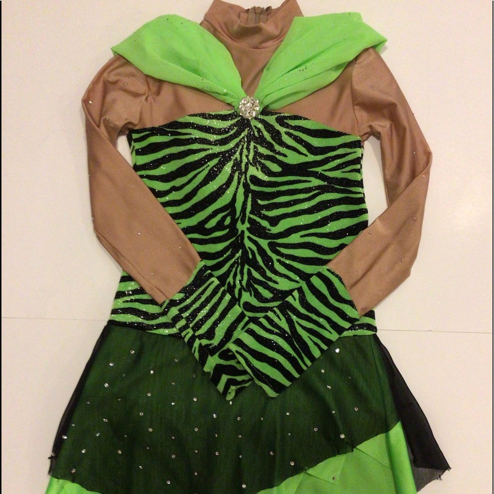 Custom Skating Dress Green